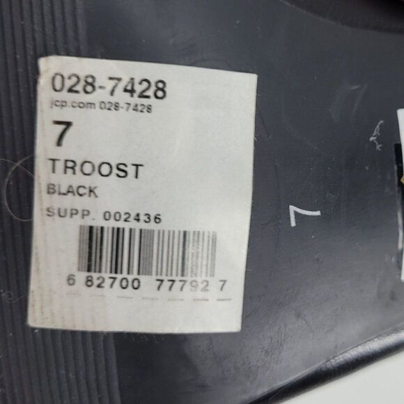 Vintage 90s Vegan Faux Leather Knee High‎ Boots 7 Black Cuffed Heeled Pirate - Picture 4 of 9